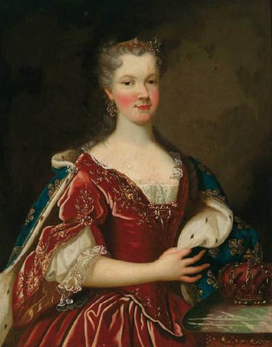 Alexis Simon Belle Portrait of Queen Marie Leszczynska